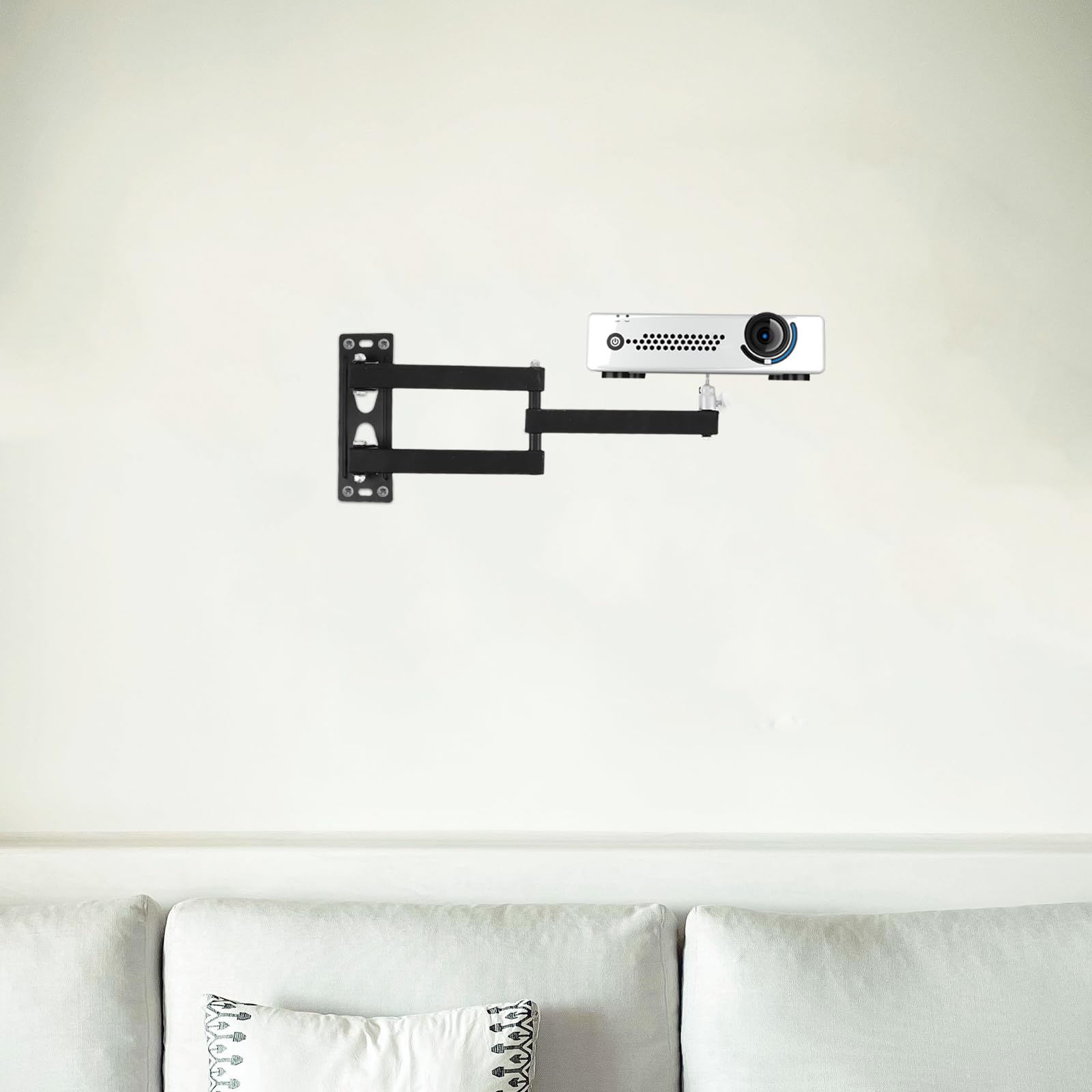 OUNONA Soporte Compacto y Portátil de Aleación de Aluminio de Proyector Ajustable Fuerte Estabilidad para Pared Adecuado para Dormitorio y Sala de Estar