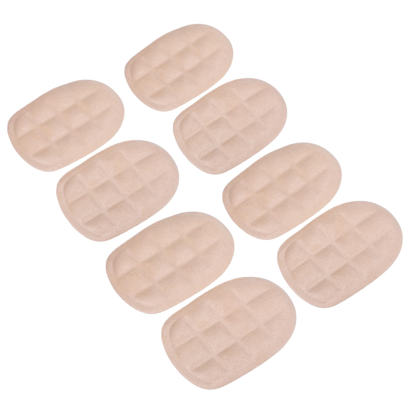 BESTYASH 4 Sätze Massage-einlegesohle Für Fersenkissen Ferseneinsätze Schuhe Fersengriffe, Innenpolster, Fersenpolster Dame Gel Heel Pads Bequeme Fersenpolster Gp-fleece Beige 4 Paare * 4