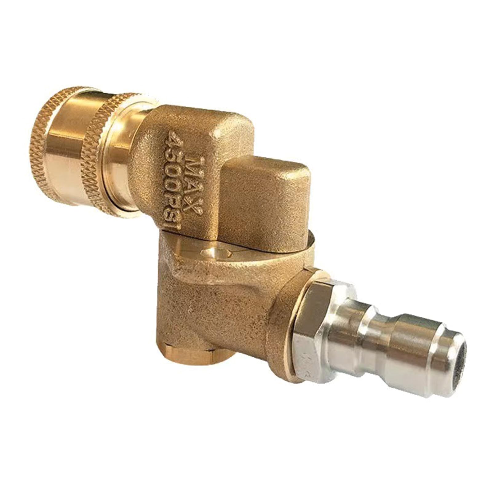Brass Rotary Coupler Pivoting Coupler Brass Rotary 1 / 4inch Thread for Pressure Washer Nozzle Cleaning Spare Part Pressure Washer