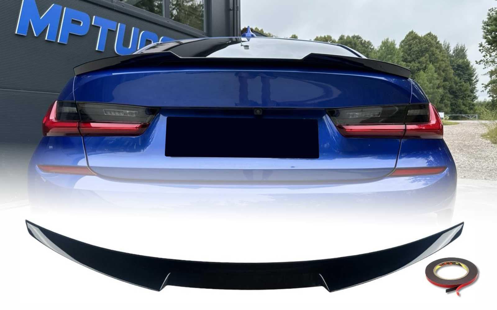 MpTuned G20 M4 Style Spoiler posteriore lucido nero per 3 berlina 2019-2023 berlina 318i 320i 330i 340i m340i 318d 320d 330d 340d m340d