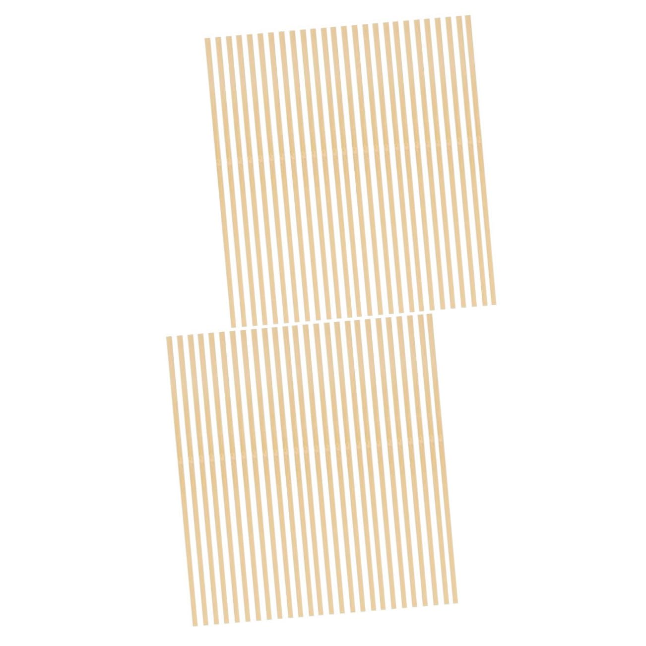 Unomor Bamboo Stirrer Rods 50pcs for Coffee Tea Milk Smoothies Reusable Stirring Sticks