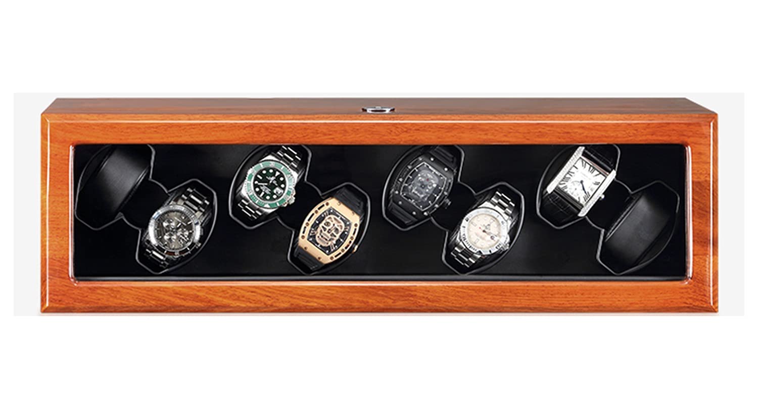 Uhrenaufbewahrungsbox aus Holz für 8 automatische mechanische Uhren, klassisch, aus schwarzem PU-Leder/beigem Flanell, luxuriöse Aufbewahrungsbox, Schwarz-8+0, Beige-8+0,，Beige-8+0