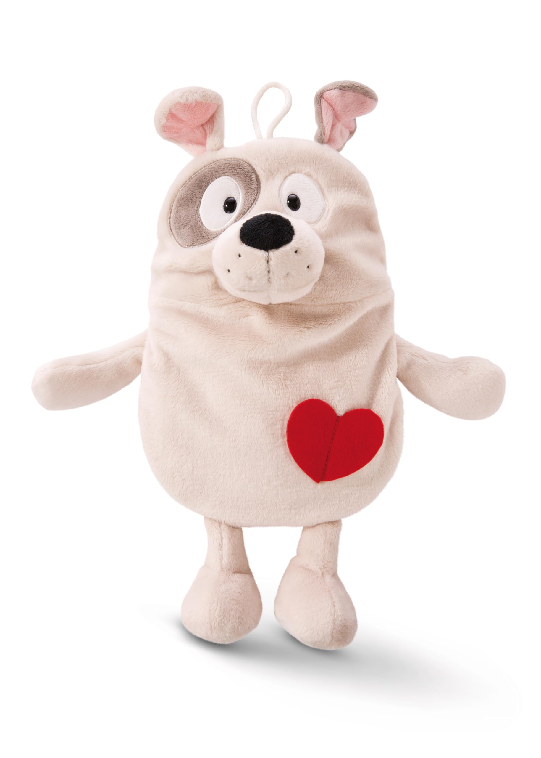 NICI Borsa dell'acqua calda Cane 300ml 34cm beige - Sostenibile, 2 in 1 - Peluche morbido e accogliente e scaldino per letto per ragazze e ragazzi