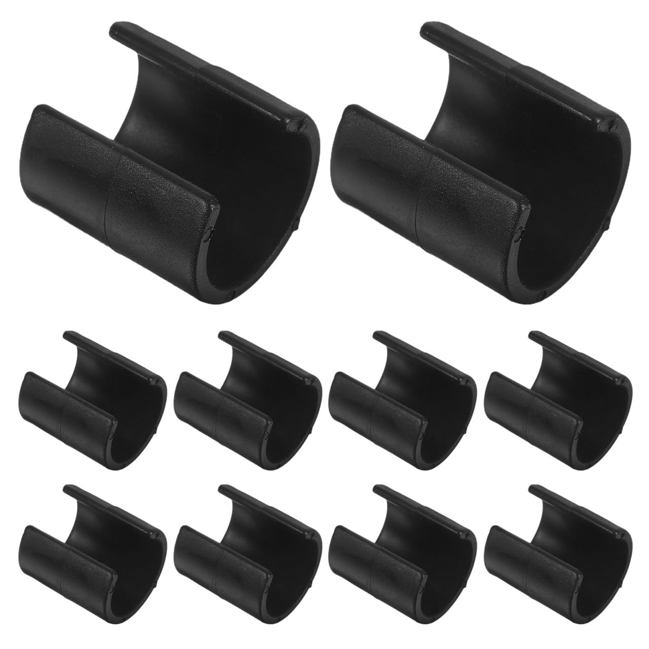 Healeved 10Pcs Corner Flag Buckles Football Flagpole Clips for Soccer Training and Referee Marker Pole Connection Outdoor Use