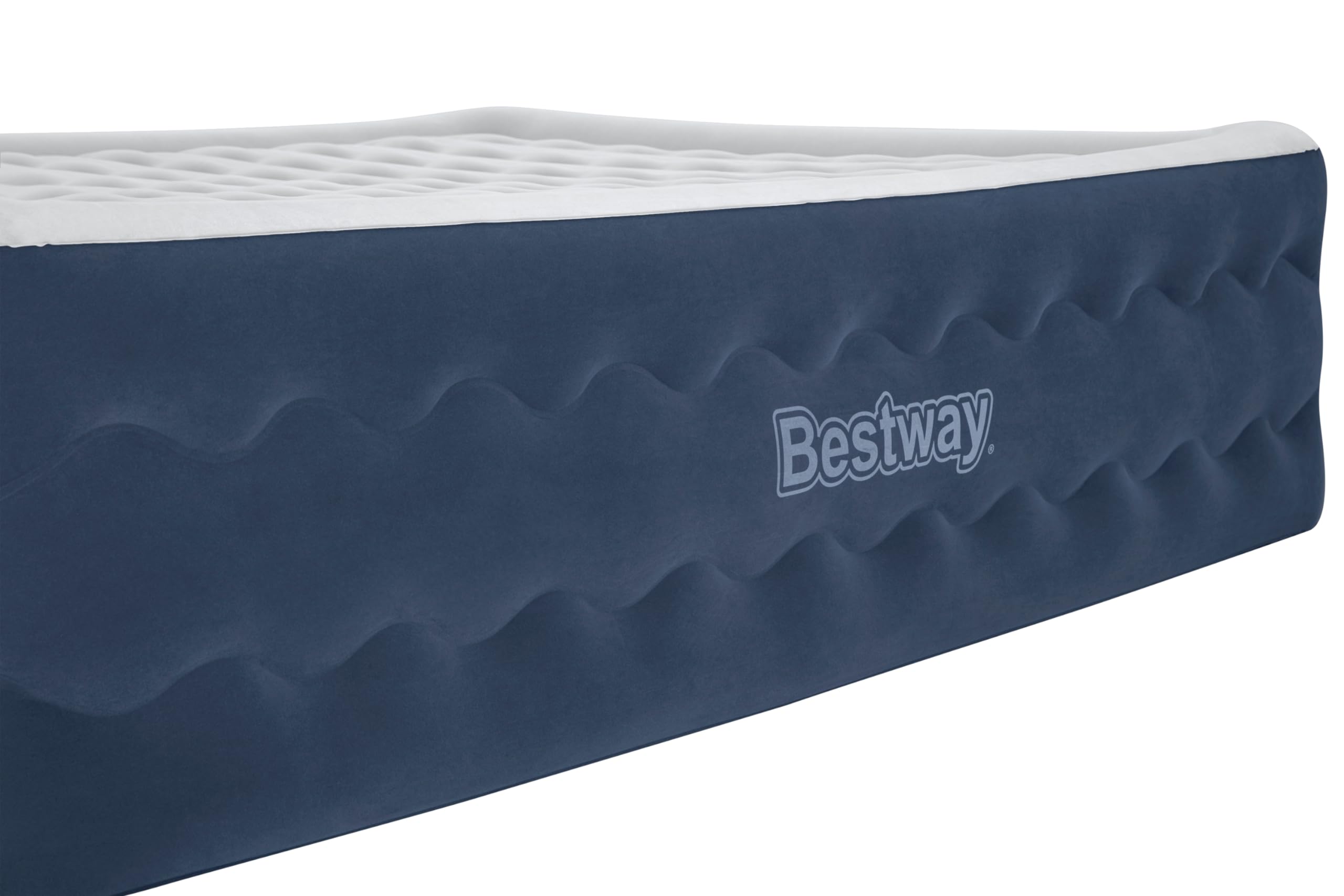 Bestway 6716P Materasso matrimoniale in TruLeisure con pompa incorporata e rivestimento antimicrobico da 203x152x51 cm