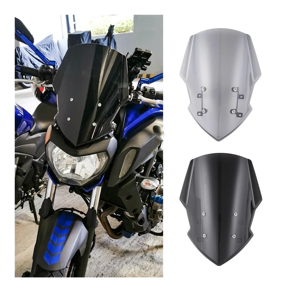 D'écran Déflecteurs Moto Pare-Brise De Moto Pare-Brise Pare-Brise pour MT07 FZ07 2013 2014 2015 2016 2017 2018 2019 2020