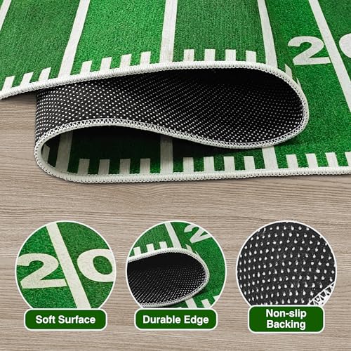 Tapete campo de fútbol para habitación infantil 3x5 miniatura 5