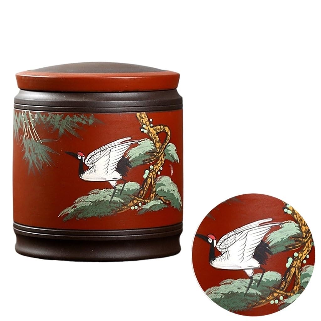 CMBSSTFC Słoik na cukier Vintage słoik kuchenny ceramiczny słoik do przechowywania żywności fioletowa glina pojemnik na herbatę duży na herbatę, kawę, orzechy, wanilię, pojemnik na herbatę z cukrem