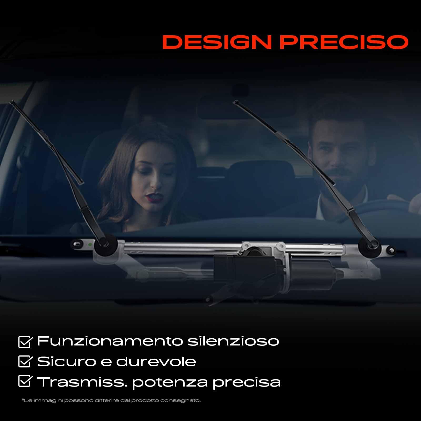 Frankberg Meccanismo tergicristallo con motorino anteriore 46804522 | Compatibile con: 169