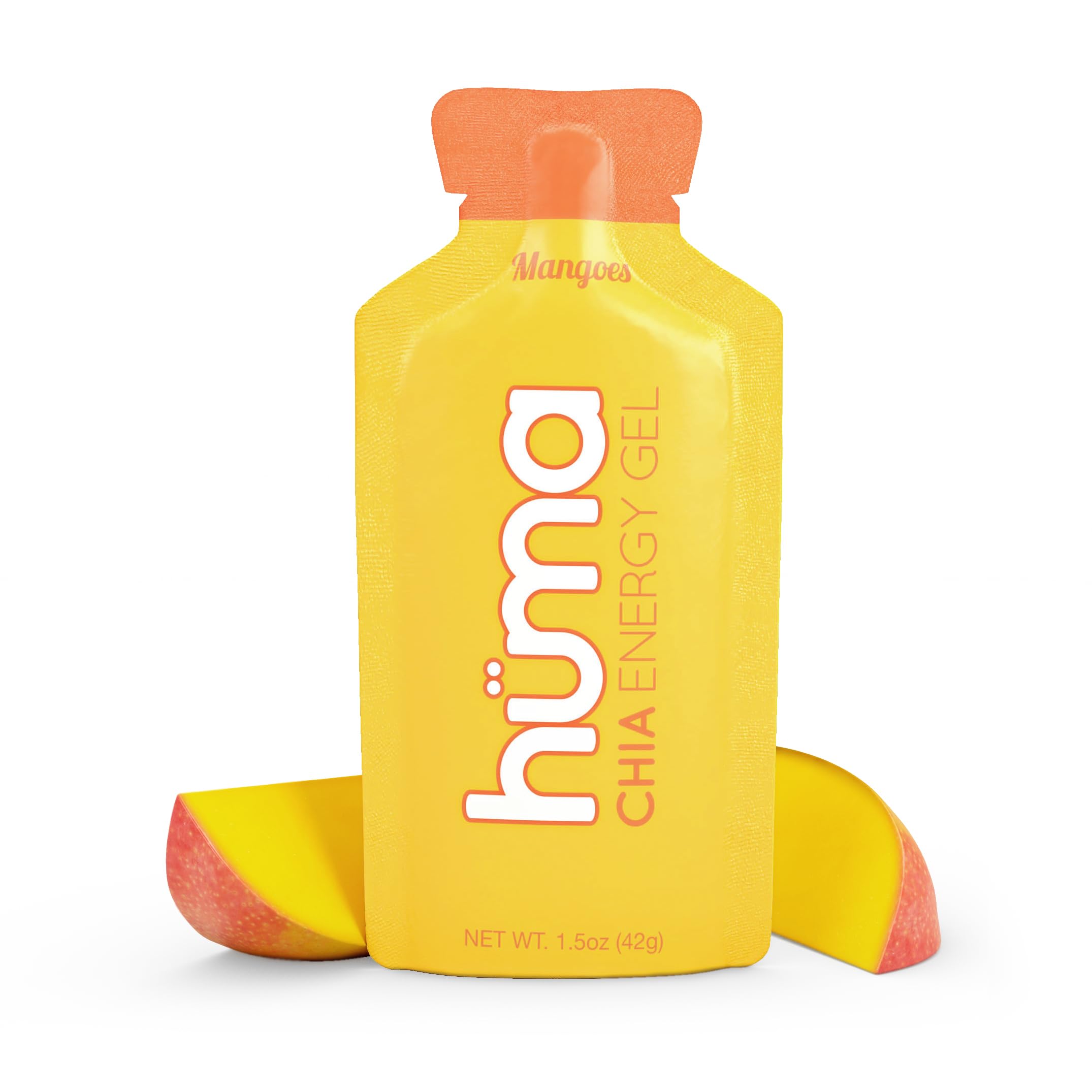 Mango Huma Chia Energy Gel: Premier Natural Fuel for Endurance Athletes (24 Pack)