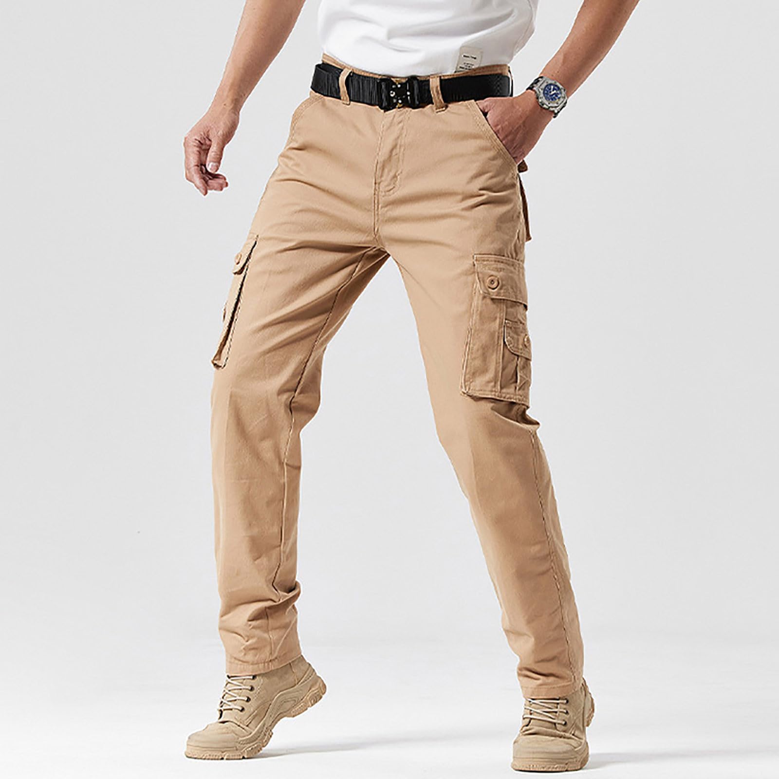 Générique Pantalon De Travail Homme Tactique Chasse Sécurité Impermeable Anti Coupure Tronconneuse Randonnée Multipoches Stretch