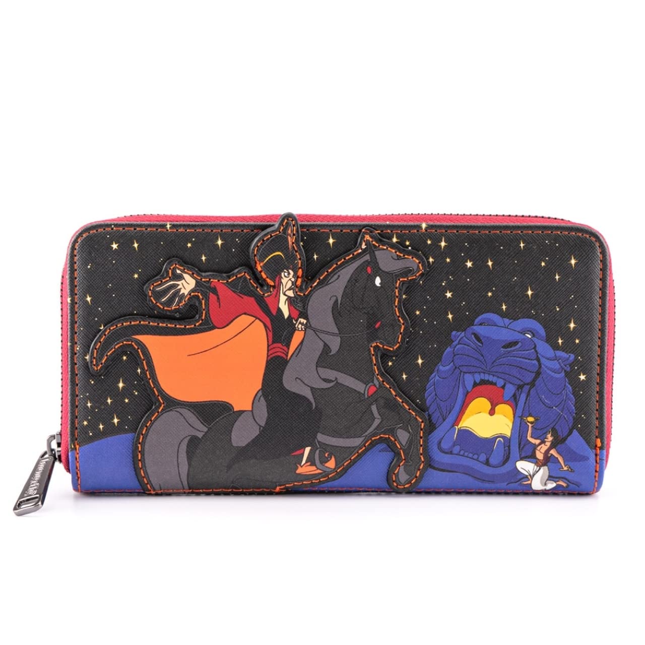 Loungefly Disney Aladdin Jafar Villains Scene Zip Around Wallet Multicolor Medium