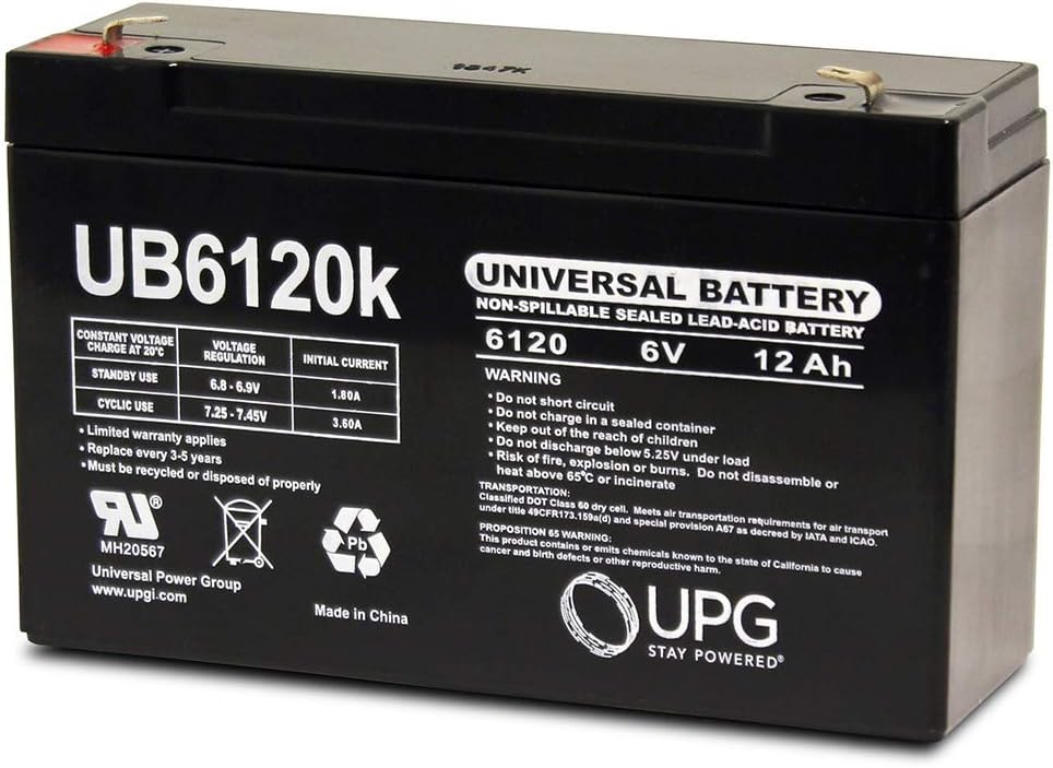 UPG 85992/D5736 Sealed Lead Acid Batteries 6V UPG 85992/D5736 Sealed Lead Acid Batteries 6V