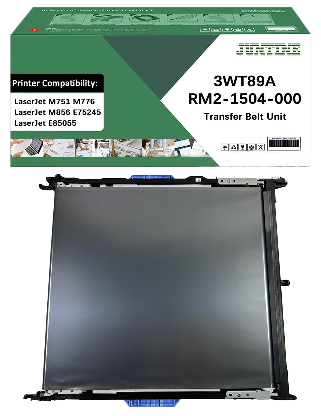 JUNTINE 3WT89A Transfer Belt Unit Replacement for HP 3WT89A RM2-1504-000 Transfer Belt Unit Compatible with HP Laserjet Enterprise M751 M776 M856 E75245 E85055 Printers(1-Pack)