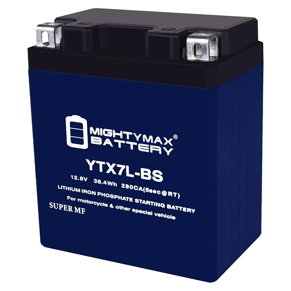 Mighty Max Battery YTX7L-BS Lithium Battery Replacement for