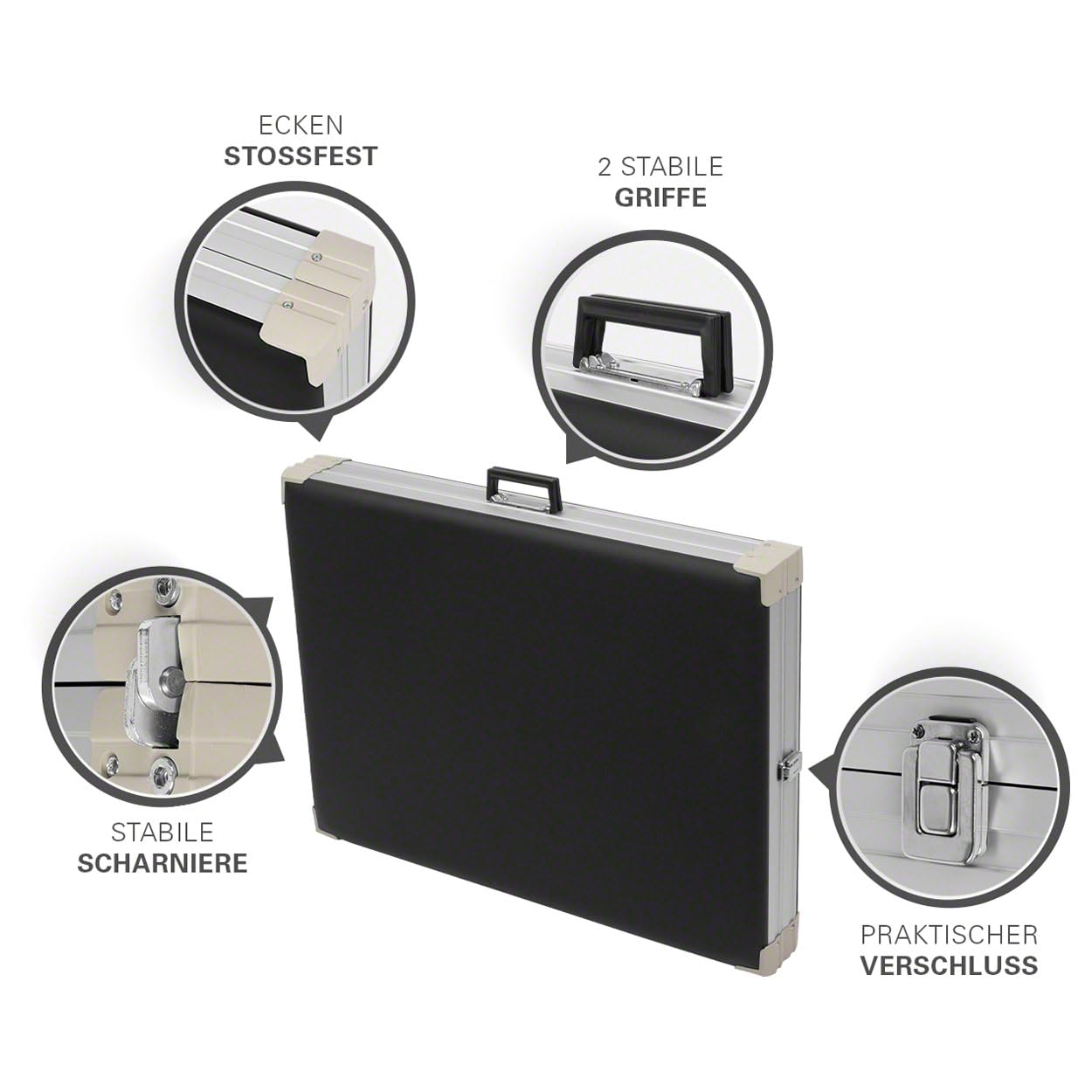 Sport-Tec Alu-Kofferliege Robusta ST, LxBxH 170x56x70-82 cm