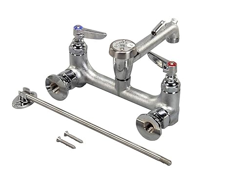 T&S Brass B-0665-BSTR - Grifo para fregadero de servicio