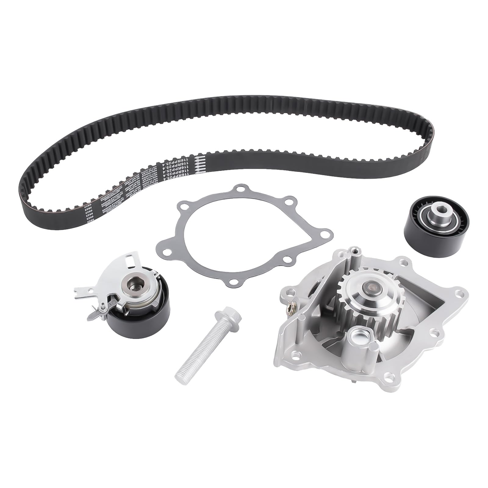 Kit de pompe à eau et courroie de distribution Kit PowerGrip + Kit de courroie de distribution de remplacement pour C4 C5 DS4 Focus Vivaro C 308 3008 Numéro de pièce KTBWP9950 KP25672XS