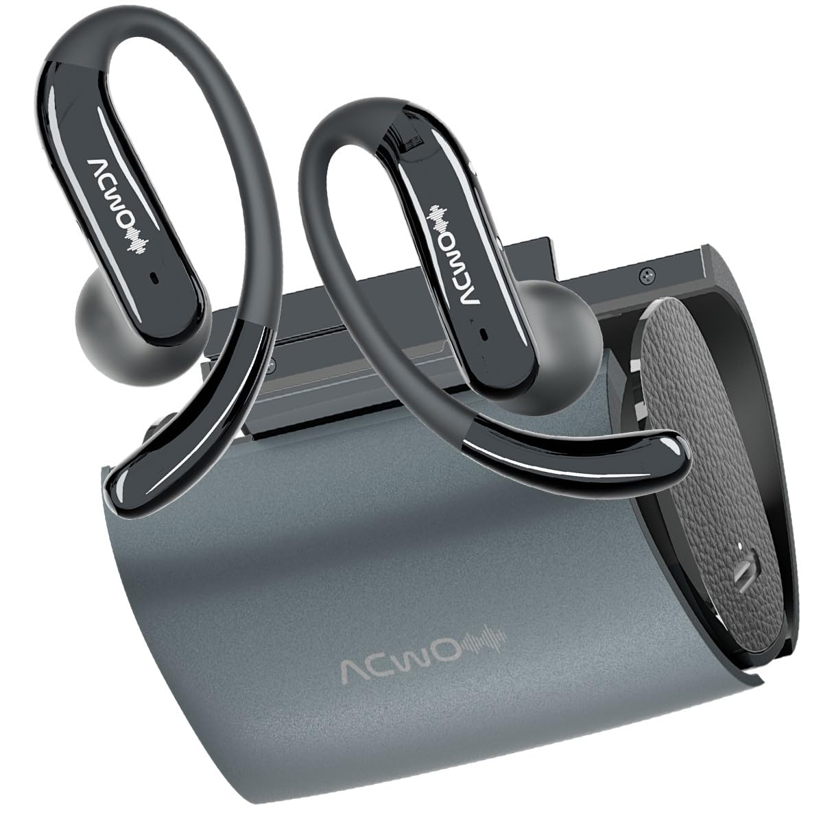 ACwO DwOTS 575 Open Ear Earbuds, 60H Playtime, Black