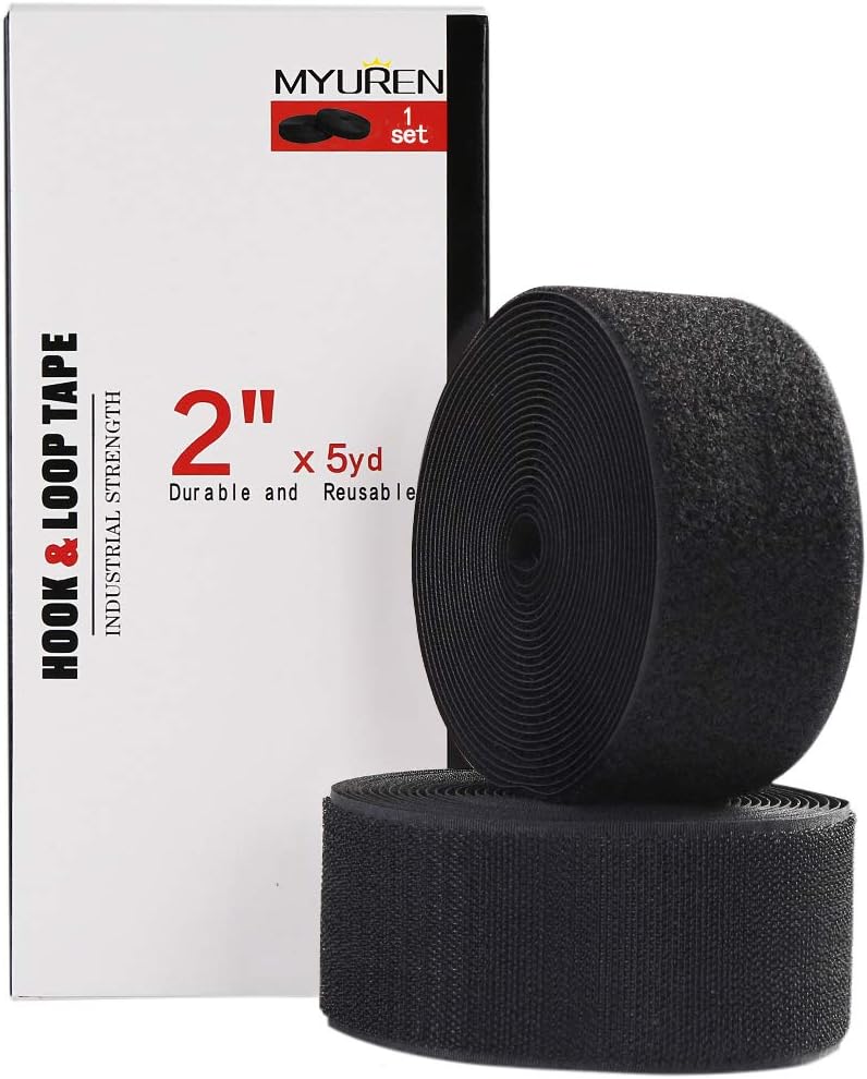 Sew on Hook and Loop Style 50mm (2 Inch) NonAdhesive Back Nylon Strips