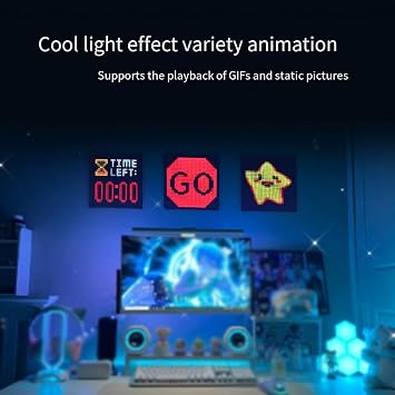 Programmable Pixel Art LED Display 32x32 DIY Frame(64 * 64 pixel)