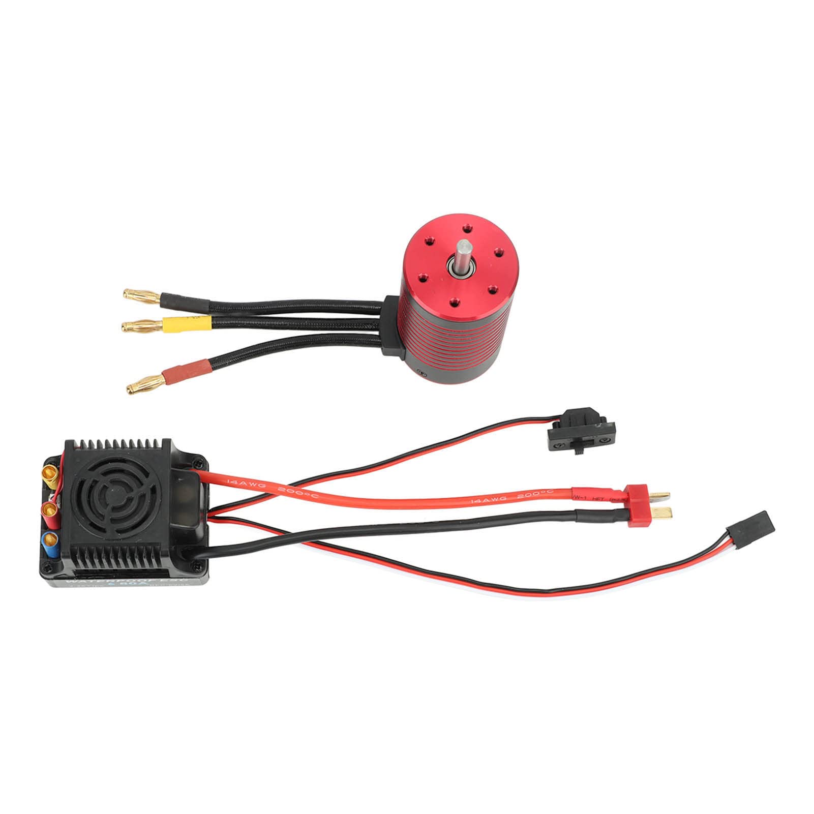 Motore Brushless, Potenza Stabile, Rotore a Coppia Elevata, Bobina in Rame Resistente Alle Alte Temperature, Set Servomotore Brushless, Coperture in Alluminio per (3100KV)