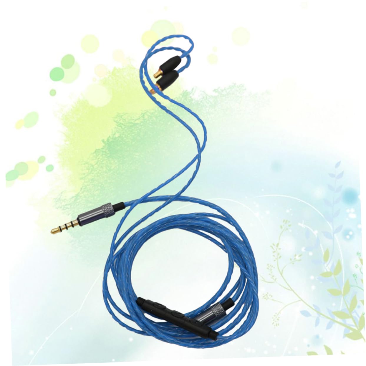 Angoily 3pièces Câble De Pour Écouteurs Avec Microphone Et Connectivité Améliorée Compatible Avec Bleu
