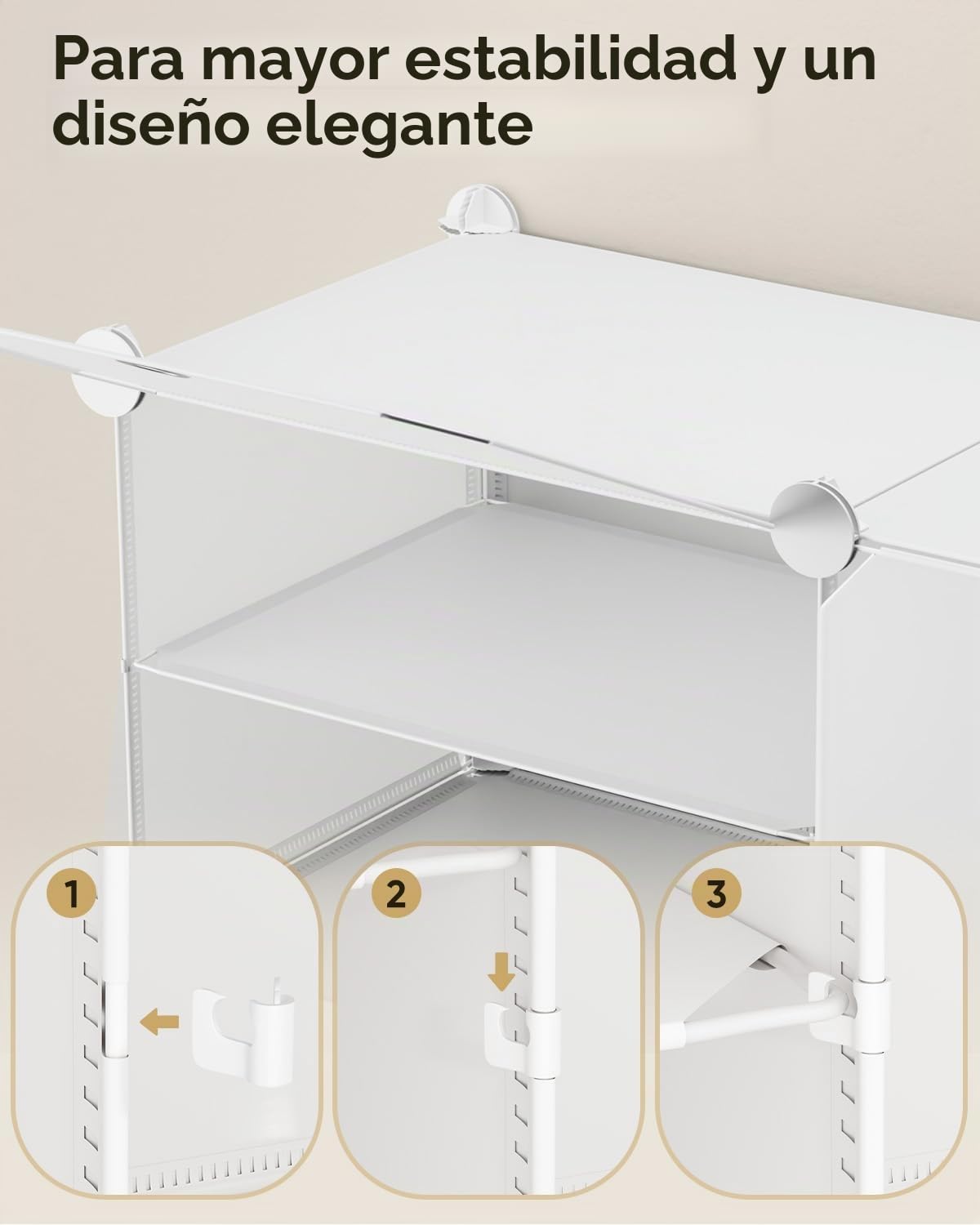 Sekey Armario Zapatero XXL 10 Compartimentos PP - Automonte con Martillo - Organizador Familiar Grande (84x31x152cm) - Almacenaje Máximo 40 Pares, Blanco