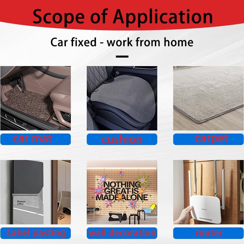 8 Sets Industrial Heavy Duty Hook and Loop Strips with Adhesive, Excellent Grip, Strong Back Adhesive Double Sided Hook Loop Tape for Fixing and Hanging, No Residue, 2.7x1 in (Circle) - Image 5