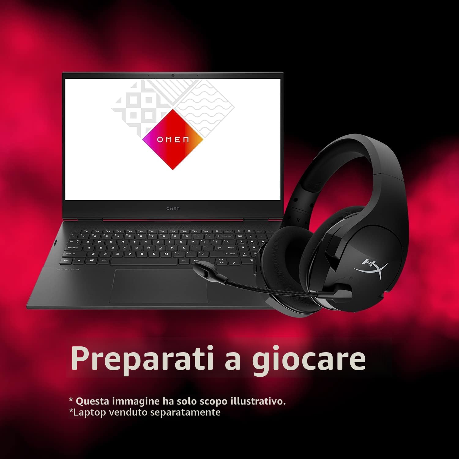 HyperX Cloud Stinger Core, Cuffie da Gaming Senza Filo, Connessione a 2,4 GHz, Telaio in Acciaio, Cuscinetti in Memory Foam Rivestiti in Tessuto, Autonomia Fino a 17 Ore, Adatto per PC, Nero