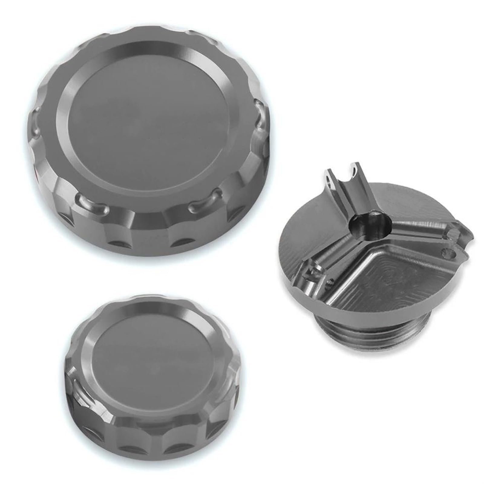 Tapón Aceite Cubiertas Del Depósito Líquido Frenos Y Tapón Llenado De Aceite Del Tapón Del Motor Para Kawasaki Para Ninja ZX6R 636 ZX636 ZX-6R 1998-2023 Tapones Aceite Para Motos (Color : F)