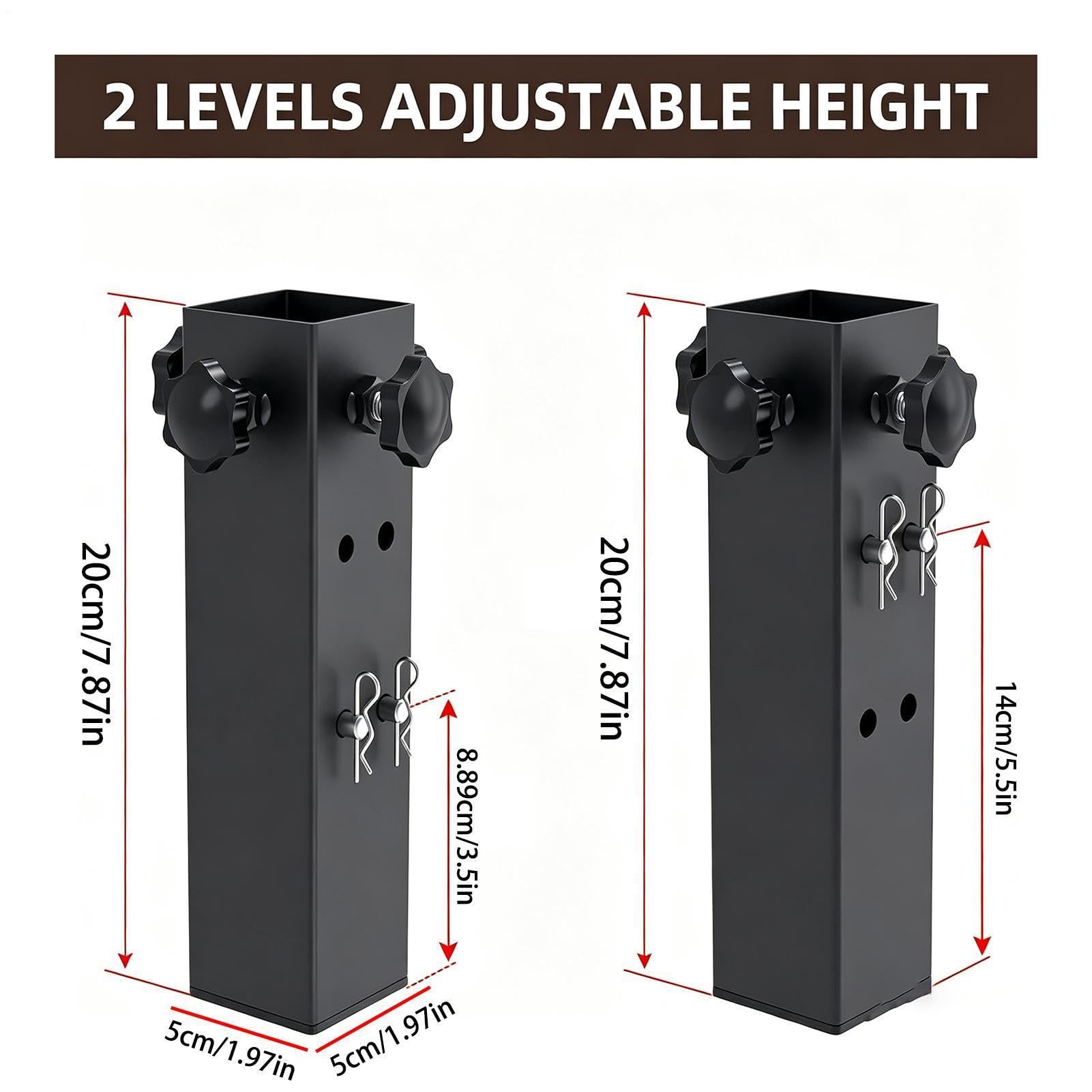 Rehausseurs de hauteur pour table Support Métallique Robuste Réglable 2