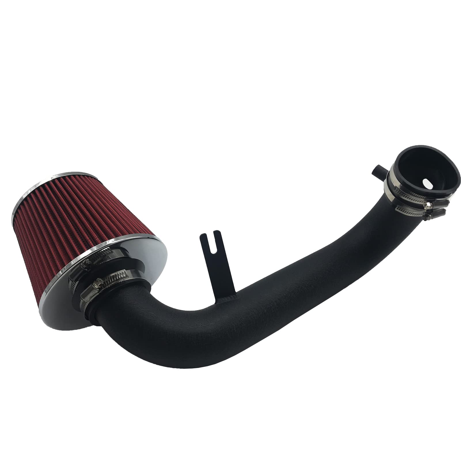 OBUYTO 2.5-Inch Cold Air Intake (Black Tube & Red Filter)