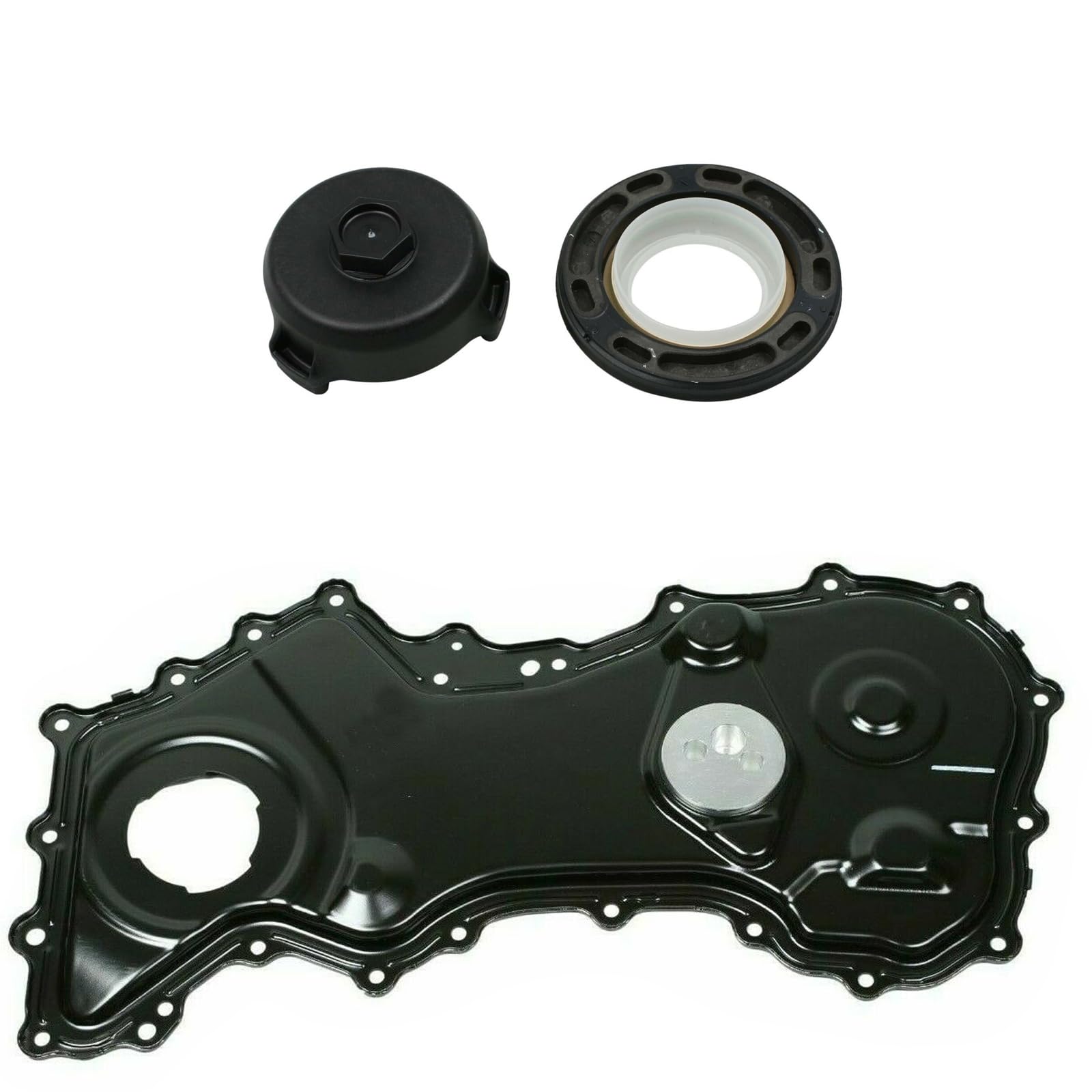Partsline Carter de Chaîne Distribution + 2 Joints Vilebrequin – Compatible Talento, Qashqai, X-Trail, Vivaro B, Espace V, Scénic, Talisman, Trafic 1.6 dci cdti – 135027147R, 6000616580