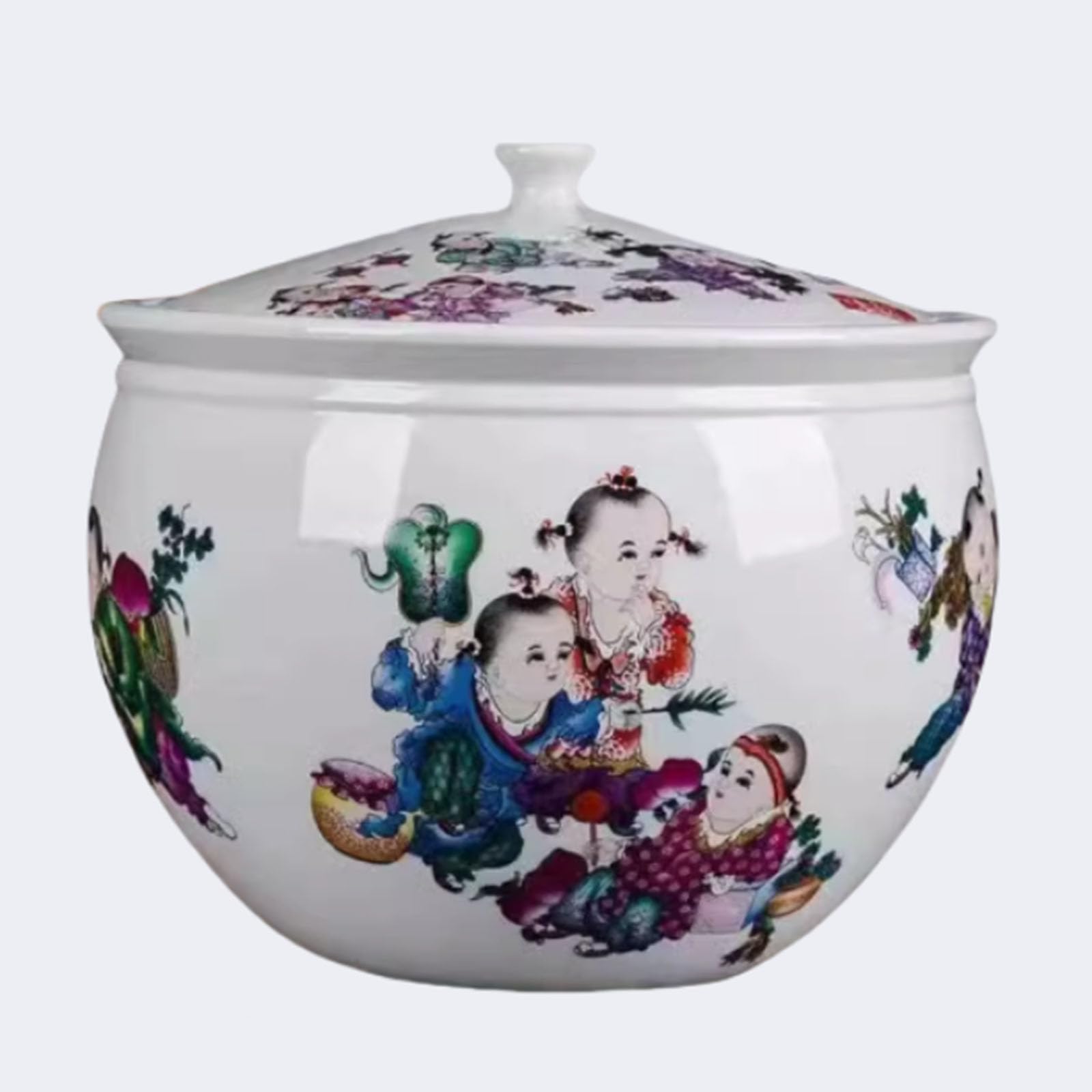 Ixtregzjkm D Ceramic Ispenser Container, Ceramic Rice Jar With Li, Grain Ispenser, Chinese Rice Bucket, Foo Storage Jar, Ceramic Rice Bucket For Rice, Nuts, Coffee, Snacks, Tea An Various Ry Foods 10Kg