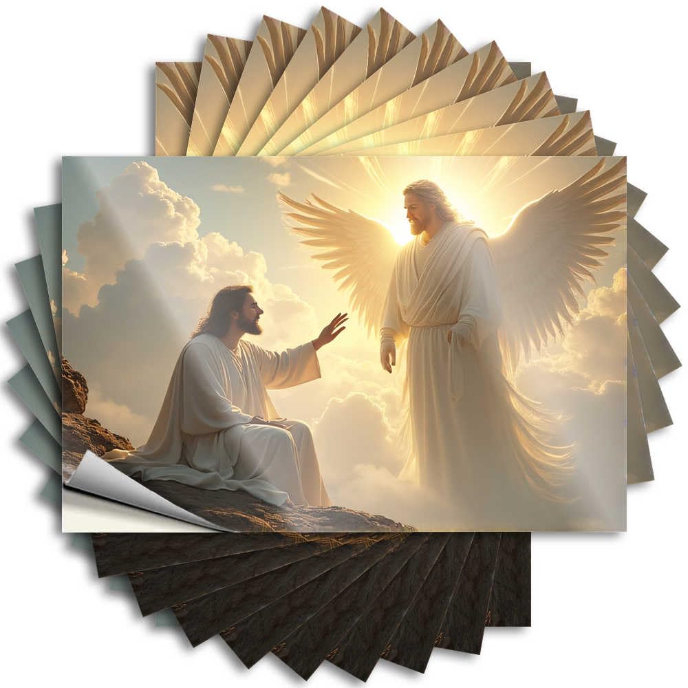 Angelic Encounter in The Sky Teen Decor Math DIY | Books Decals Window Removable Vinyl Sticker Decal(8X12CM)