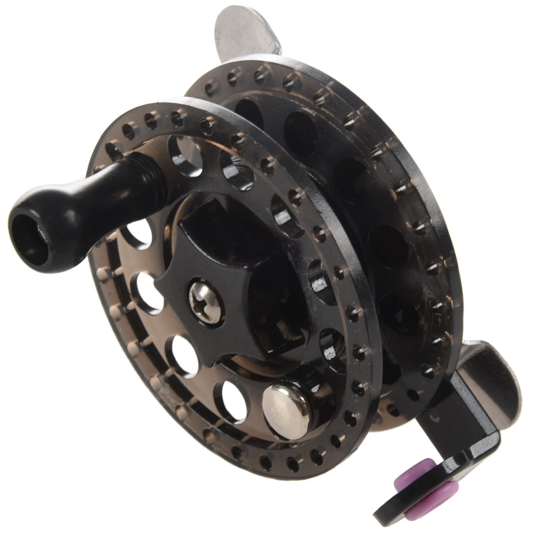 Moulinet Peche 6-Pack Plastic Ice Fishing Reels – Small Round Fly Fishing Tackle Wheel, Black Transparent, 2.36 X 0.79 Inches Plastic Fishing Reel - View #13