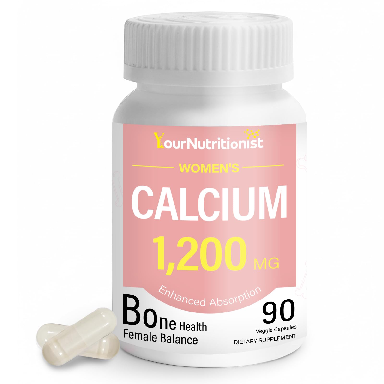 Women’s Calcium Supplement 1200mg, Calcium Complex, Bone & Mineral Support