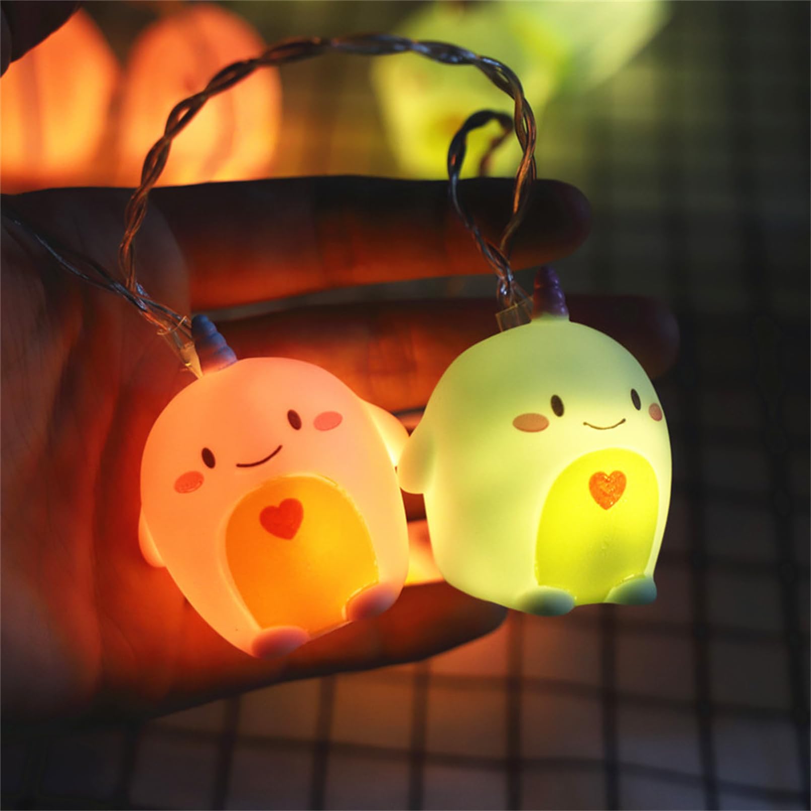 Catena Luminosa LED 1,5 M Con 10 LED, Per Camera Da Letto, A Batteria, Decorazione Unicorno Colorato - 3