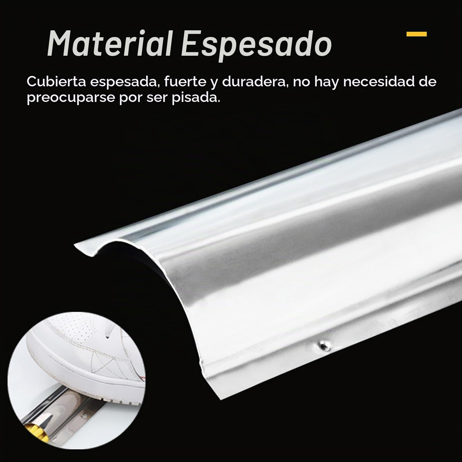 Protector Cable, Canaletas para Cables para Pintar Canaleta, Canaleta Cables Suelo de Acero Inoxidable, Protector de Cable(100 * 10 * 2.6cm/39 * 4 * 1in)