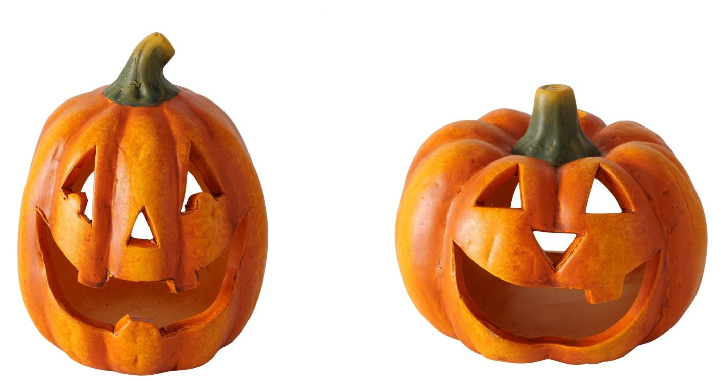 Ensemble De Citrouilles D'Halloween Avec Croquis De Dessin Animé De