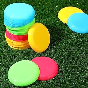 Hiboom kids flying discs 3 4 inch mini classic flying disks bulk soft flyer toy for outdoor pets dog yard lawn games party kindergarten teaching favors 4 colors   cucciolini doodles