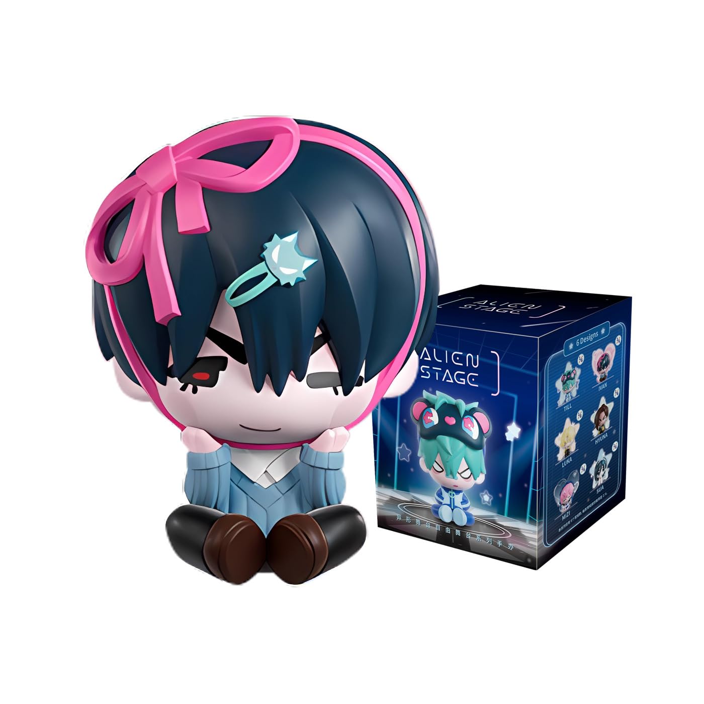 YJacuing Alien Stage Free Stage Series Blind Box Figures, Officially Licensed Anime ALNST Mystery Statues (Single Box, Contains One Random Character)