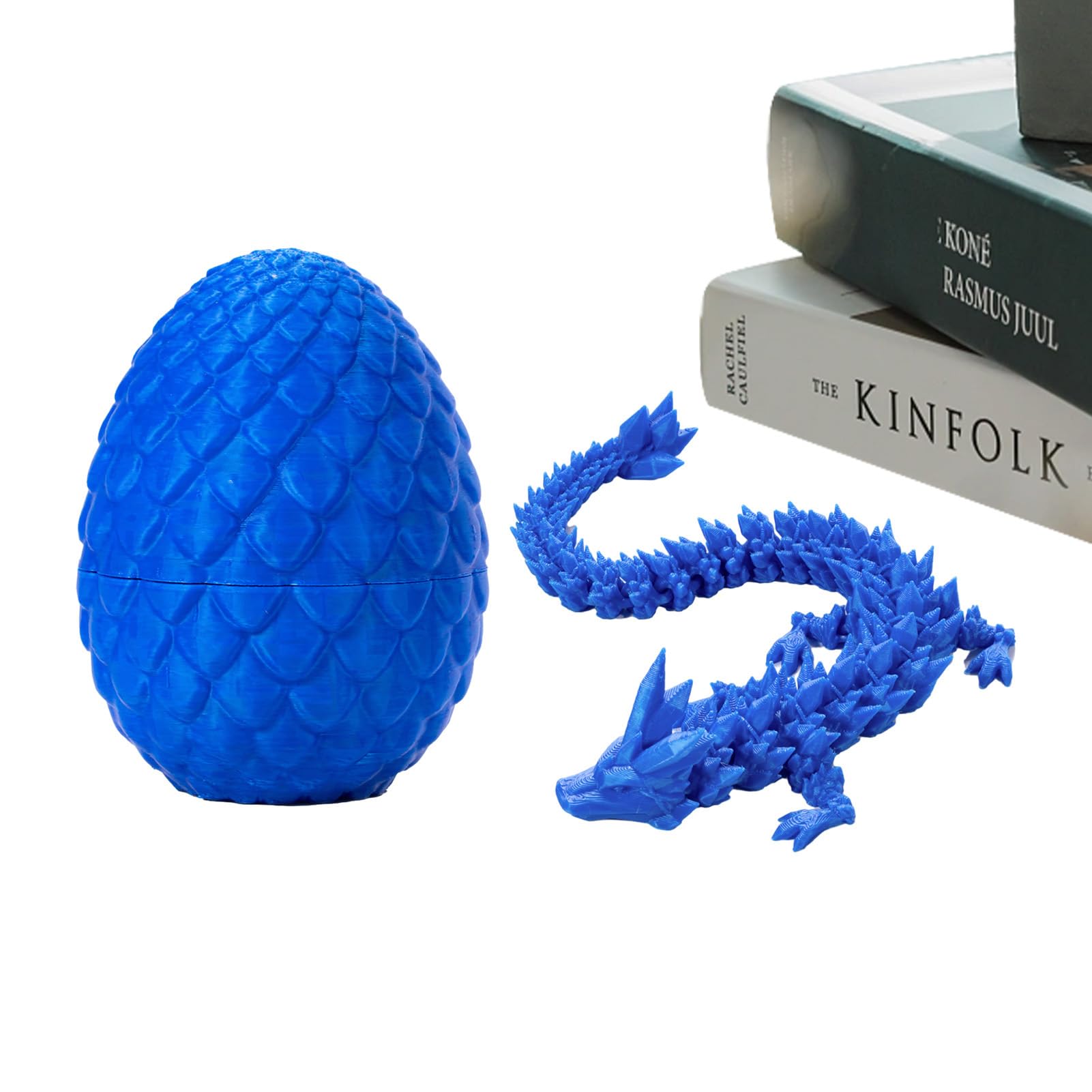 2 Dragones Articulados De Impresión 3D – Color Rojo-azul Y Azul-verde, Juguete Fidget Y Decoración