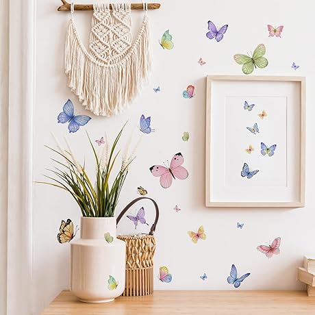Runtoo Butterfly Wall Decals: A Symphony of Colors for Your Walls