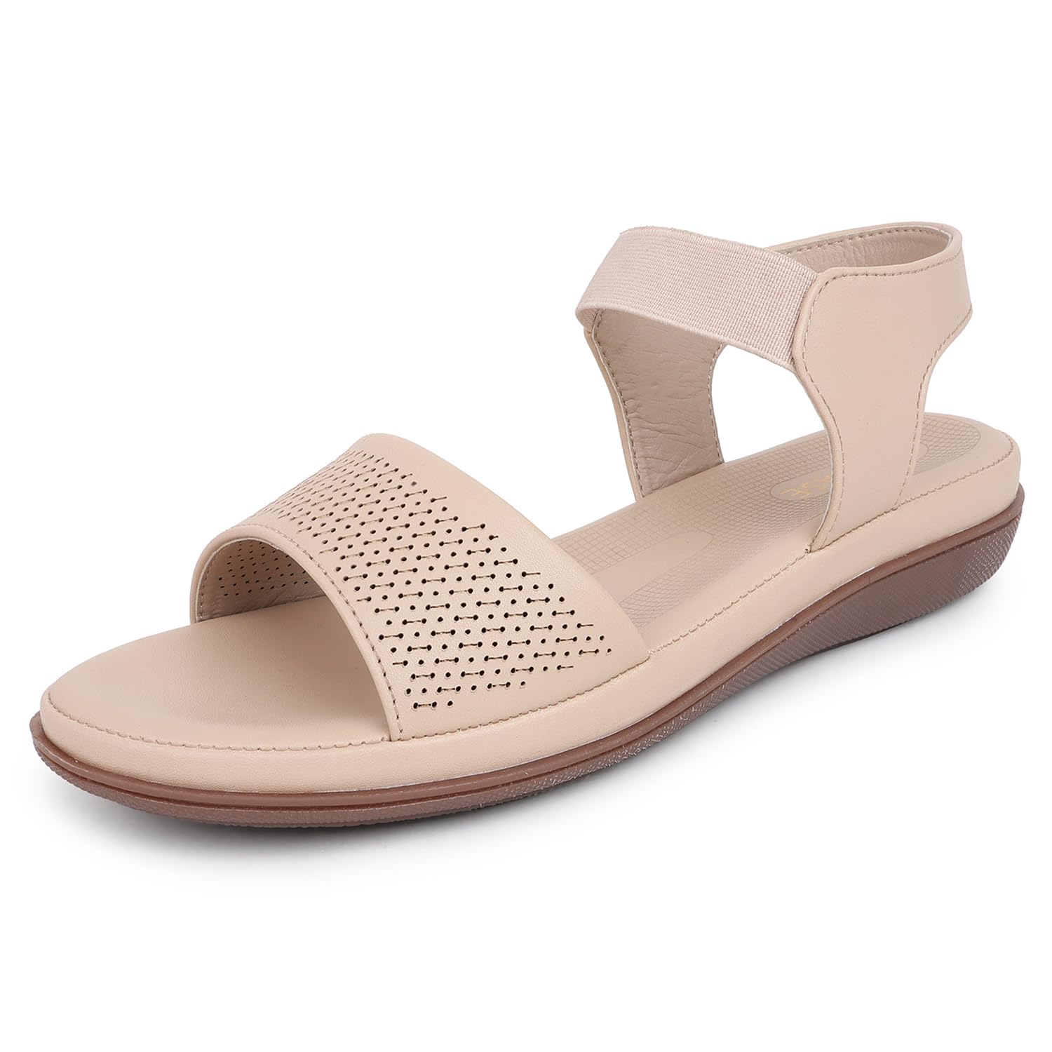 TRASE Misty-I Women Stylish Footwear, Flats Sandals (Cream, 8 UK) (B0DGG7L5ML) Amazon Price History, Amazon Price Tracker