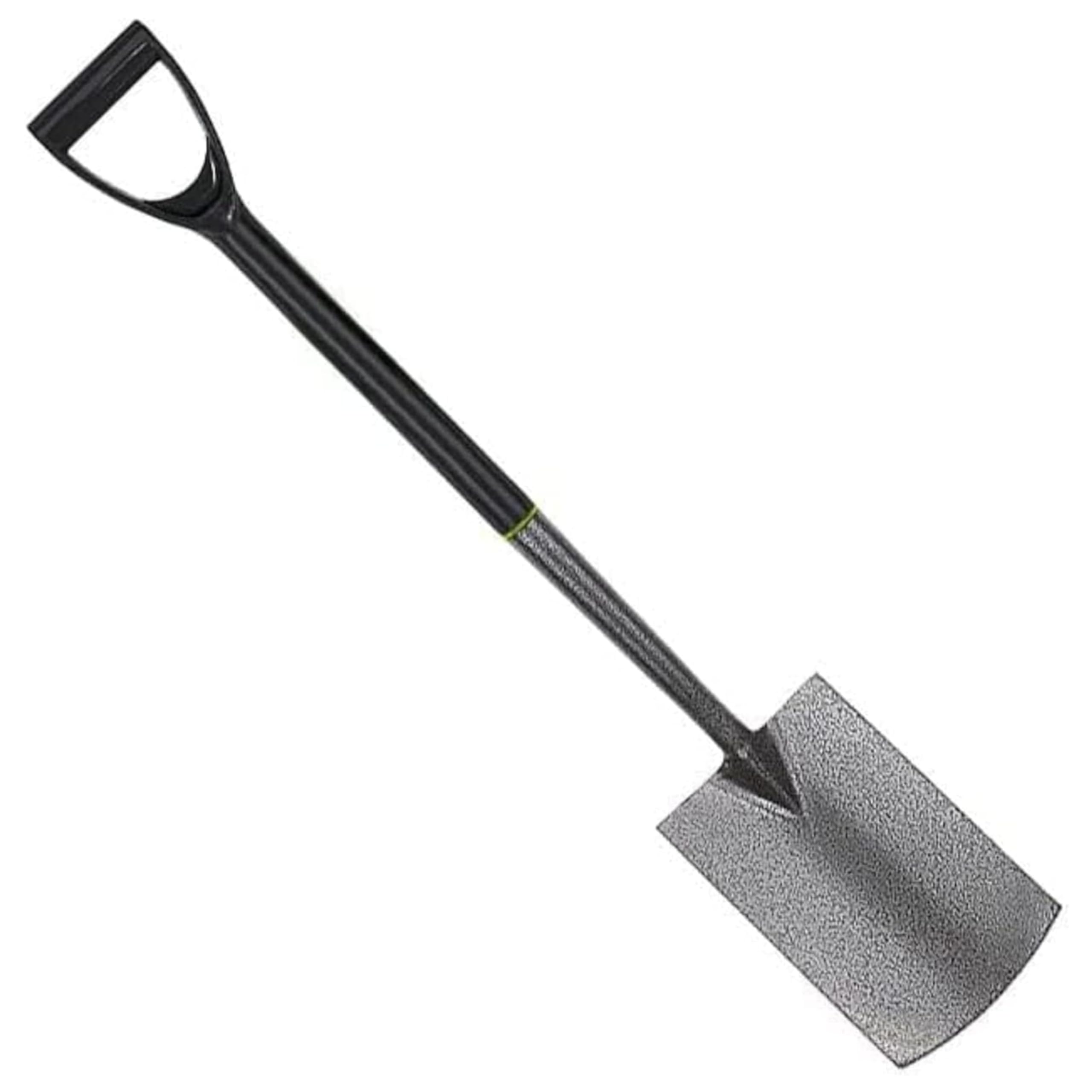 AAMEN Heavy duty Garden Spade - Garden Tools Outdoor digging Border Spades, Gardening Accessories, Carbon steel Hand Spades With Durable Plastic D-Handle, Gardening Tools - Grey Spade