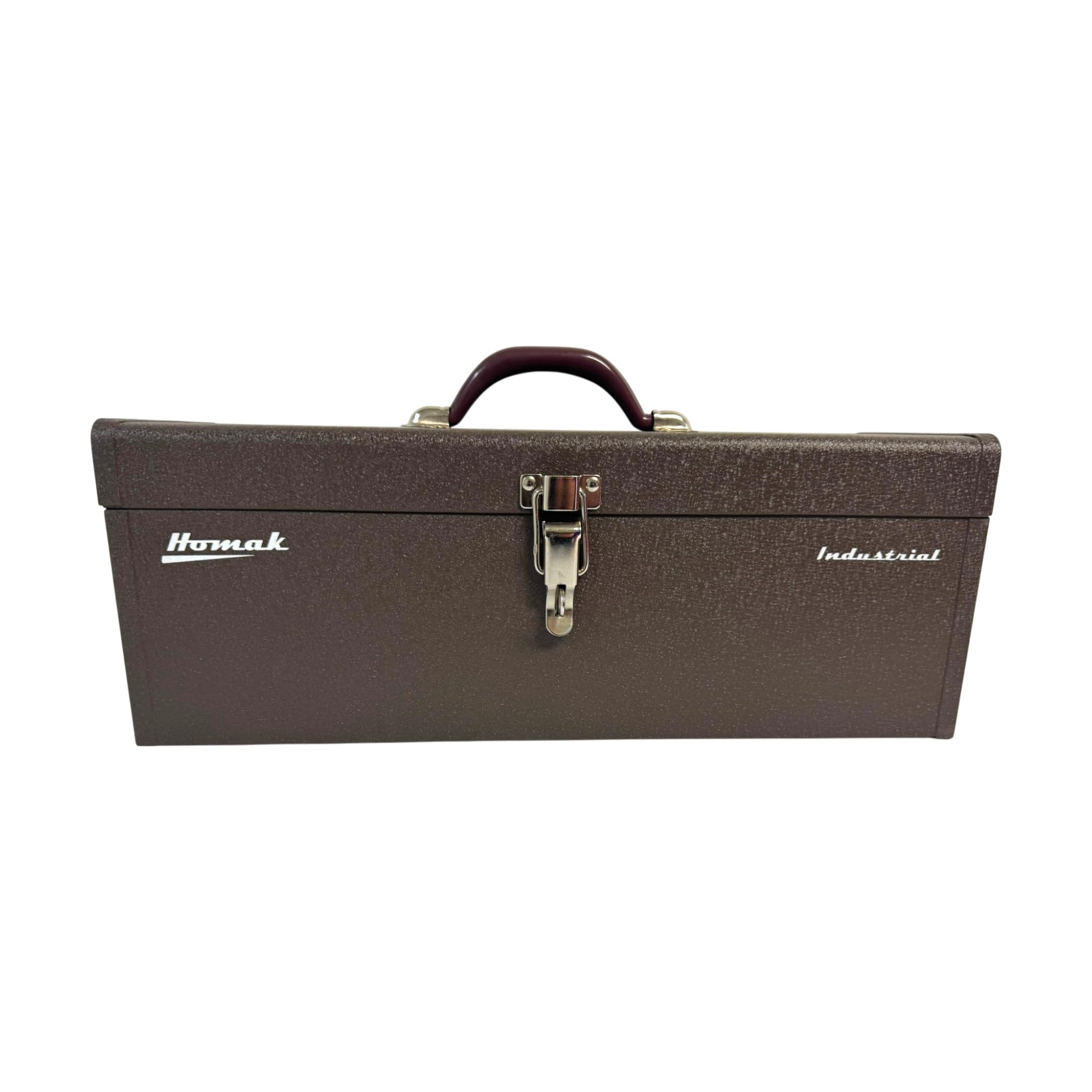 HomakIndustrial 20-Inch Tool Tote Steel Toolbox, Brown Winkle Powder Coat, BW00252200
