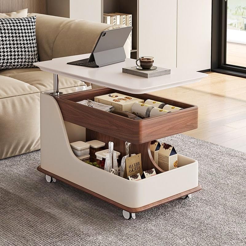 Image of The Attic Metz Lift-top Coffee Table,Coffee Table for Living Room, Solid Wood Centre Table, Modern Centre Table