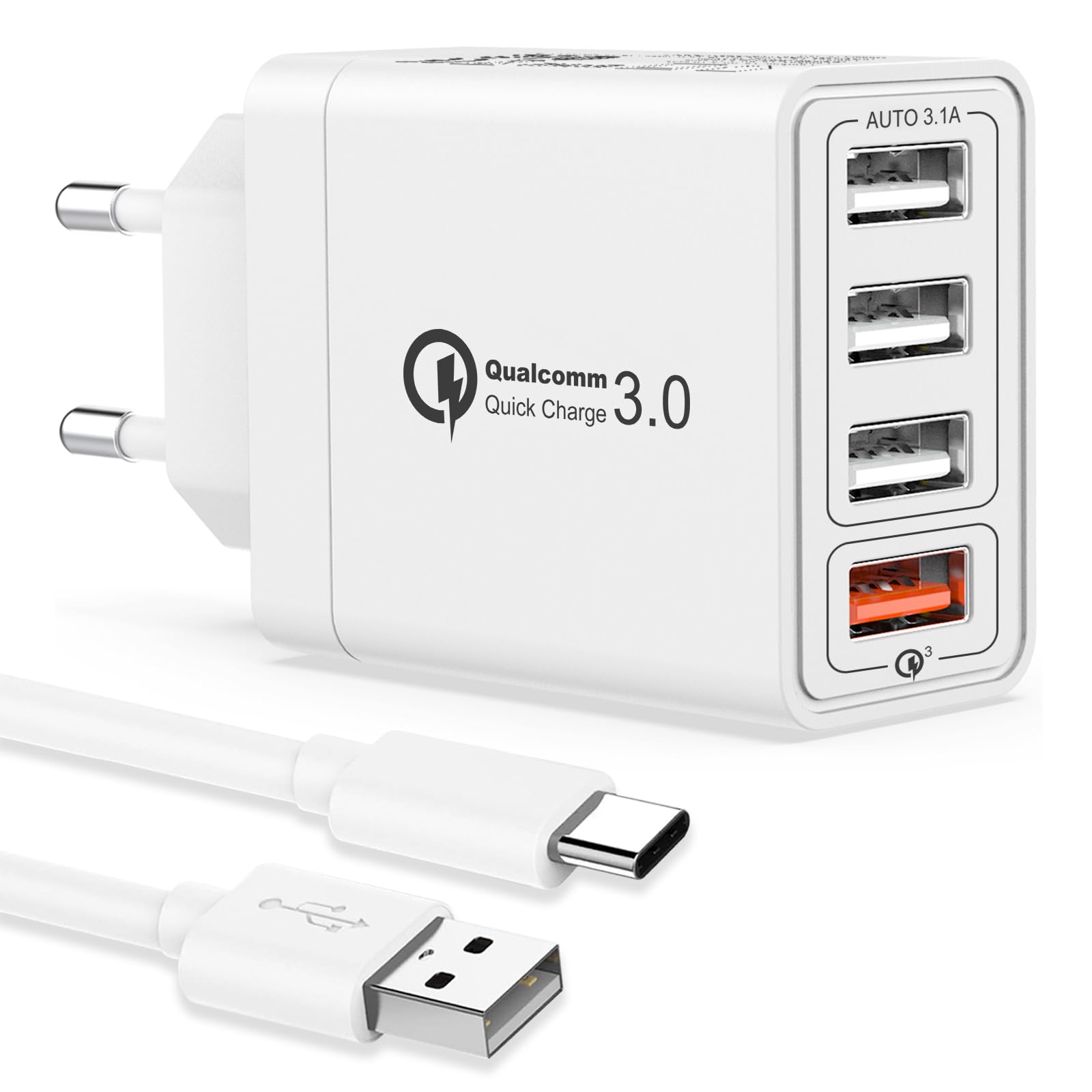 Motorola g77 Caricatore USB da muro 3.1A doppia porta USB Motorola g77 Caricatore USB da muro 3.1A doppia porta USB